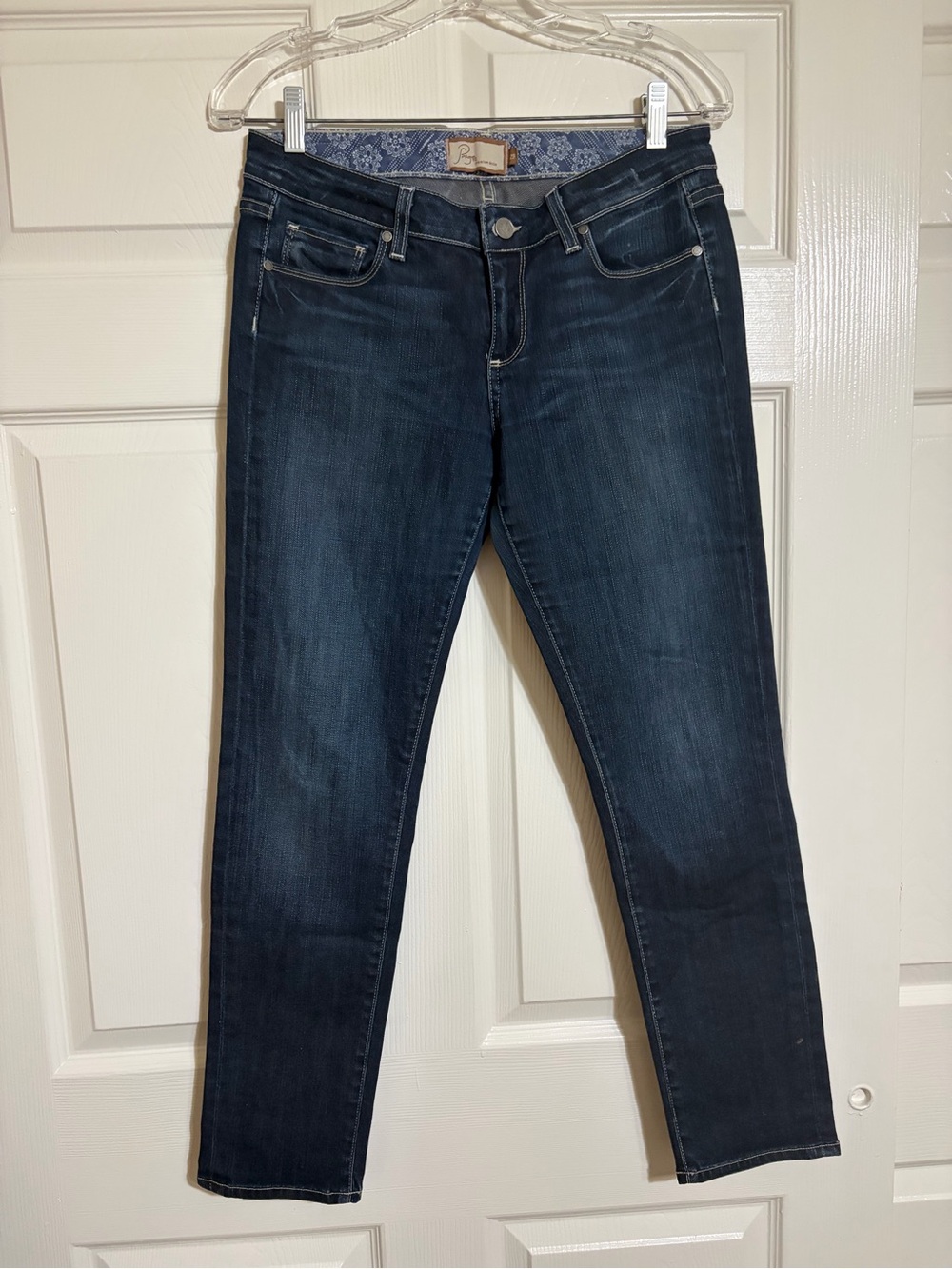 PAIGE Dark Indigo Skinny Jeans